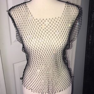Mesh tank with sparkle detail💎💎💎